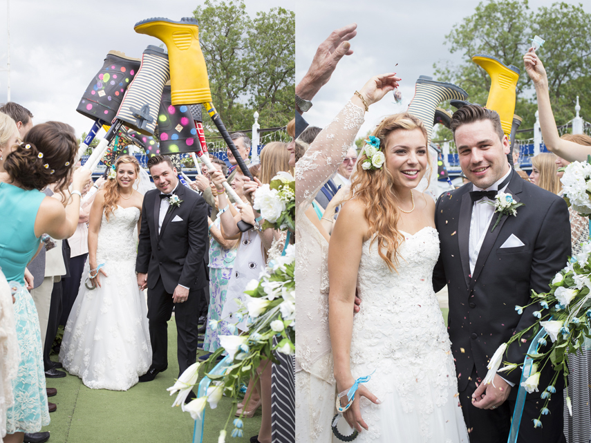 London wedding photographer for wedding on boat on river